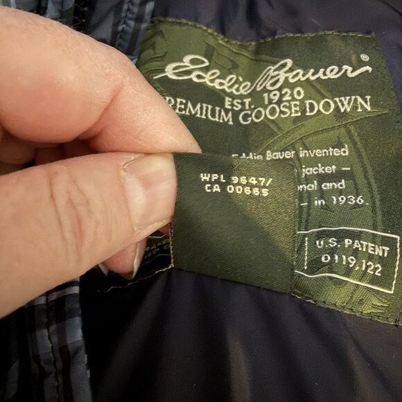 Eddie Bauer Premium Goose Down Vest XXL Men’s Plaid Puffer Quilted Insulated F07 - Picture 5 of 15